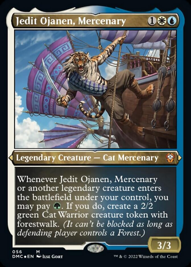 Image of Jedit Ojanen, Mercenary (Foil Etched) [Dominaria United Commander]