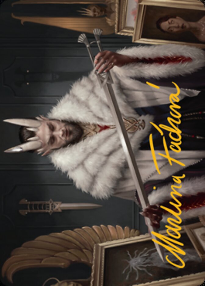 Image of Lord Xander, the Collector Art Card (Gold-Stamped Signature) [Streets of New Capenna Art Series]