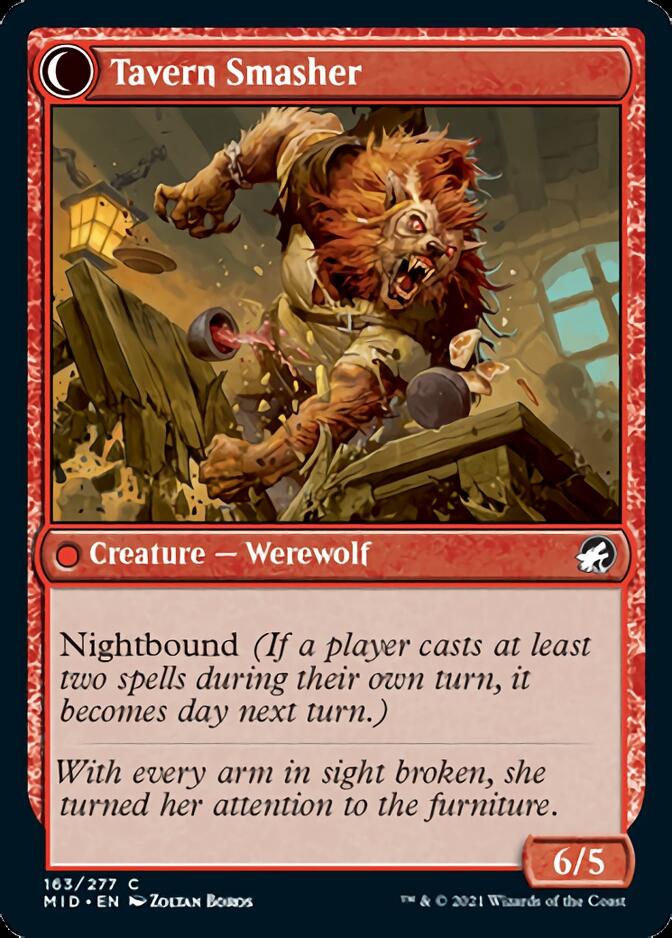 Image of Tavern Ruffian // Tavern Smasher [Innistrad: Midnight Hunt]