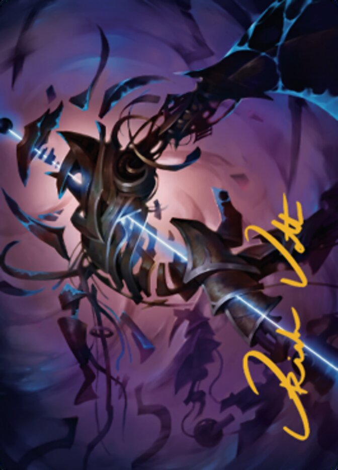 Image of Defabricate Art Card (Gold-Stamped Signature) [The Brothers' War Art Series]