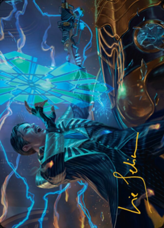 Image of Brokers Veteran Art Card (Gold-Stamped Signature) [Streets of New Capenna Art Series]
