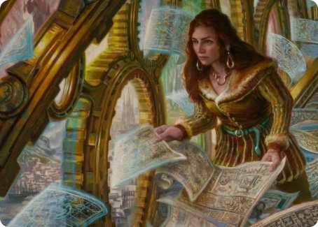 Image of Cartographer's Survey Art Card [Innistrad: Crimson Vow Art Series]