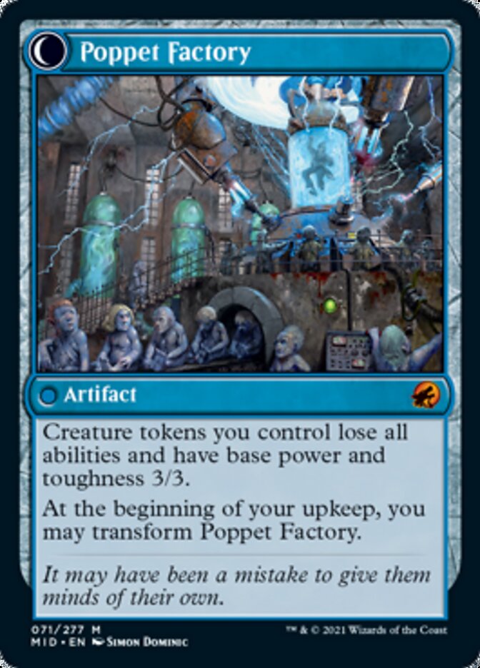 Image of Poppet Stitcher // Poppet Factory [Innistrad: Midnight Hunt]