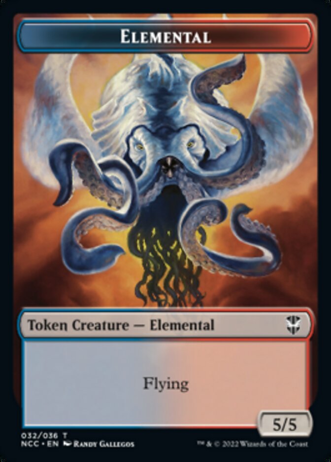 Image of Elemental (032) // Rogue Double-Sided Token [Streets of New Capenna Commander Tokens]