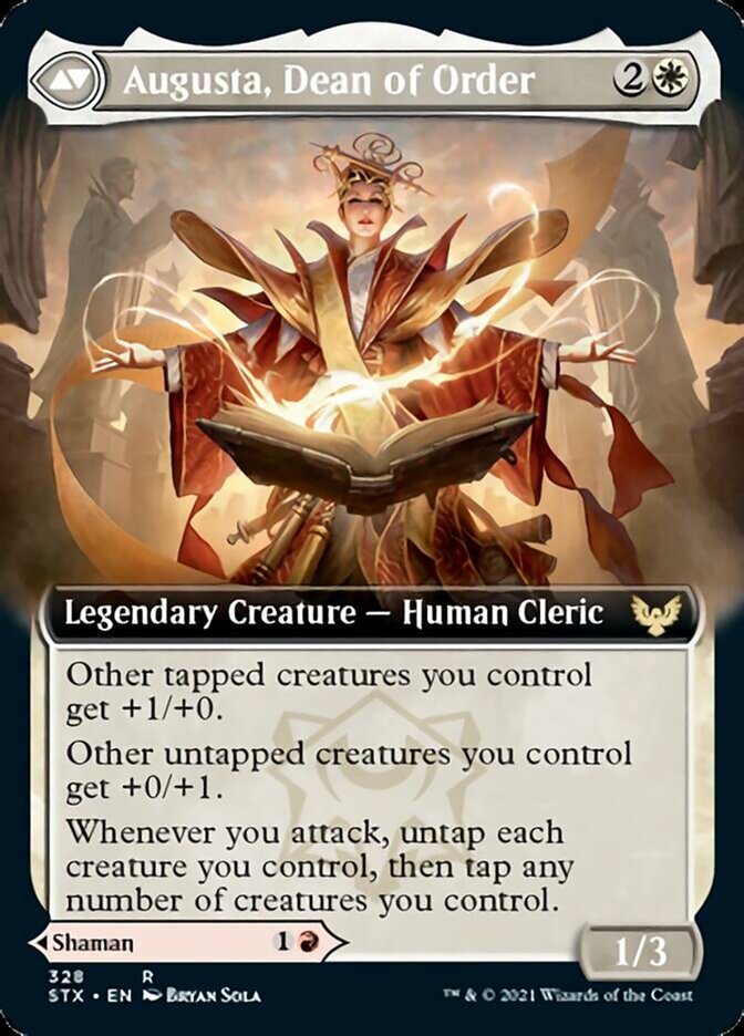 Image of Plargg, Dean of Chaos // Augusta, Dean of Order (Extended Art) [Strixhaven: School of Mages]