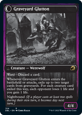 Image of Graveyard Trespasser // Graveyard Glutton [Innistrad: Double Feature]