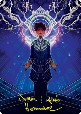 Image of Brainstorm Art Card (Gold-Stamped Signature) [Strixhaven: School of Mages Art Series]