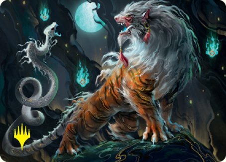 Image of Gloomshrieker Art Card (Gold-Stamped Signature) [Kamigawa: Neon Dynasty Art Series]