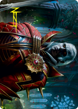 Image of Edgar, Charmed Groom 2 Art Card (Gold-Stamped Signature) [Innistrad: Crimson Vow Art Series]