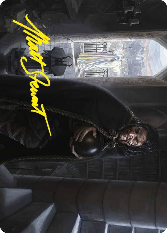 Image of Grima, Saruman's Footman Art Card (Gold-Stamped Signature) [The Lord of the Rings: Tales of Middle-earth Art Series]