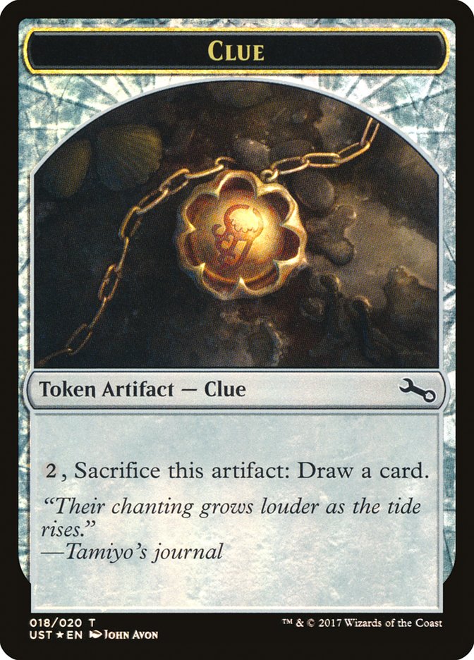 Image of Clue // Clue Double-Sided Token [Unstable Tokens]
