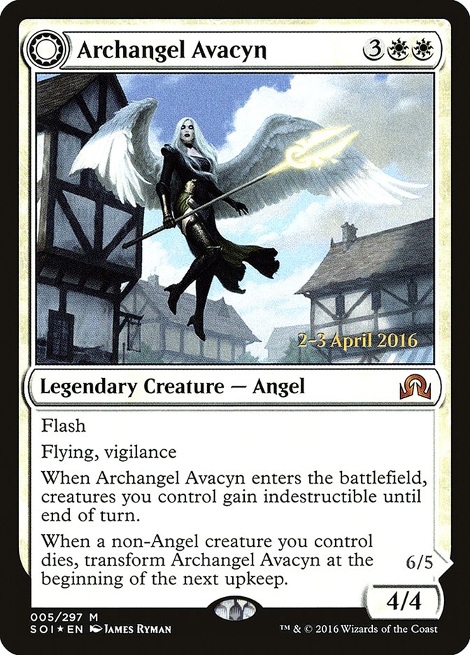 Image of Archangel Avacyn // Avacyn, the Purifier [Shadows over Innistrad Prerelease Promos]
