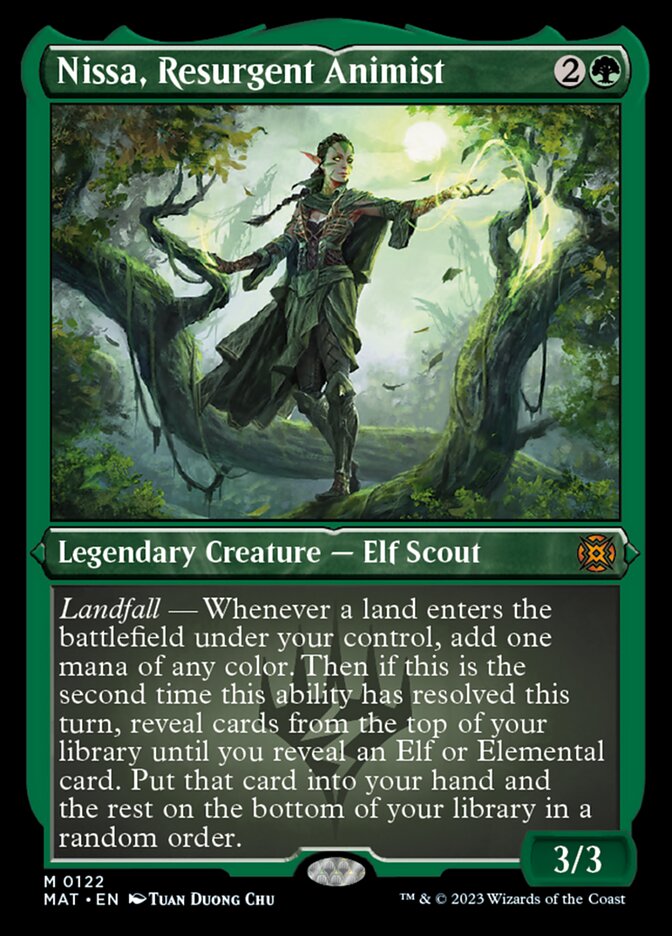 Image of Nissa, Resurgent Animist (Foil Etched) [March of the Machine: The Aftermath]