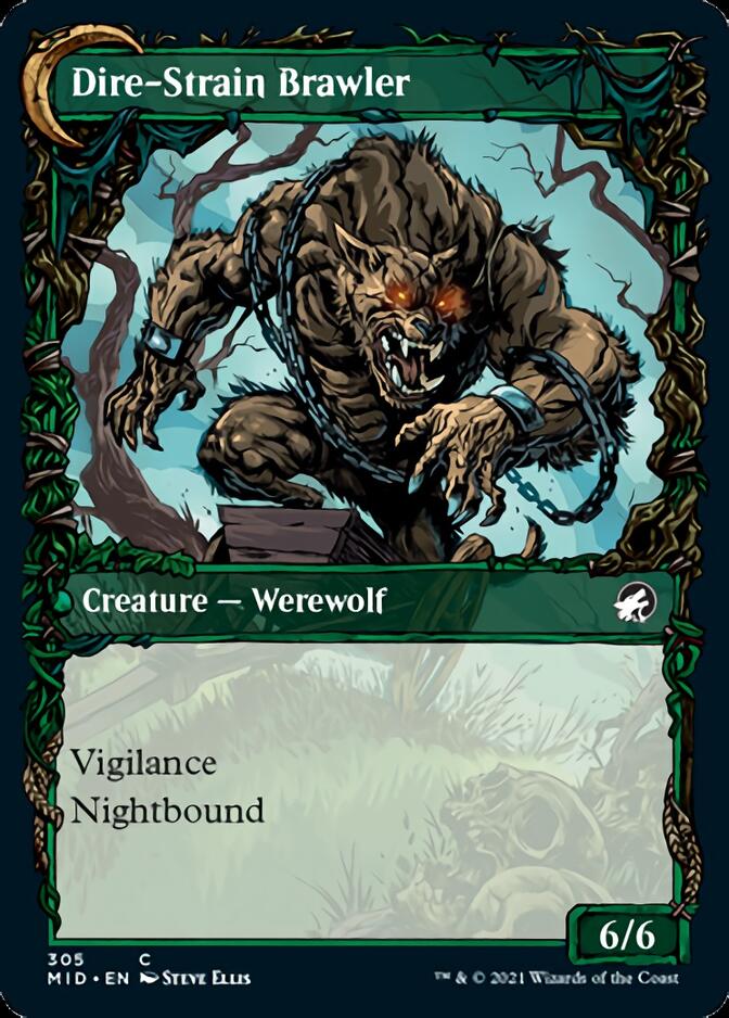 Image of Tireless Hauler // Dire-Strain Brawler (Showcase Equinox) [Innistrad: Midnight Hunt]