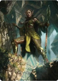 Image of Nissa of Shadowed Boughs 1 Art Card [Zendikar Rising Art Series]