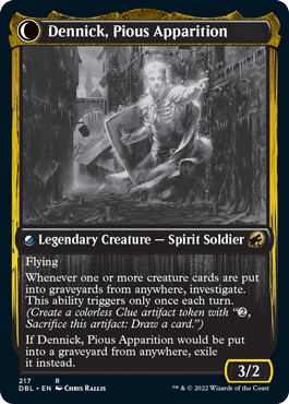 Image of Dennick, Pious Apprentice // Dennick, Pious Apparition [Innistrad: Double Feature]