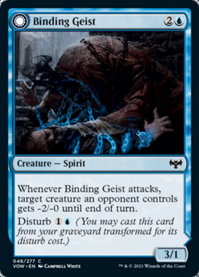 Image of Binding Geist // Spectral Binding [Innistrad: Crimson Vow]