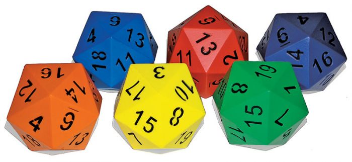 Image of Foam D20 Dice (20 Sided)