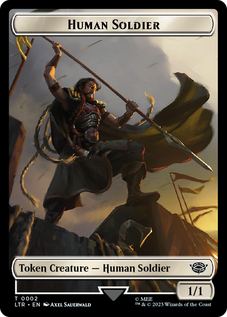 Image of Food (11) // Human Soldier (02) Double-Sided Token [The Lord of the Rings: Tales of Middle-Earth Tokens]