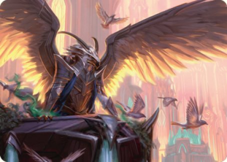 Image of Falco Spara, Pactweaver 1 Art Card [Streets of New Capenna Art Series]