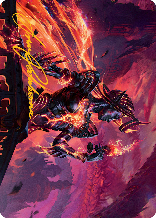 Image of Ayara, Furnace Queen Art Card (Gold-Stamped Signature) [March of the Machine Art Series]