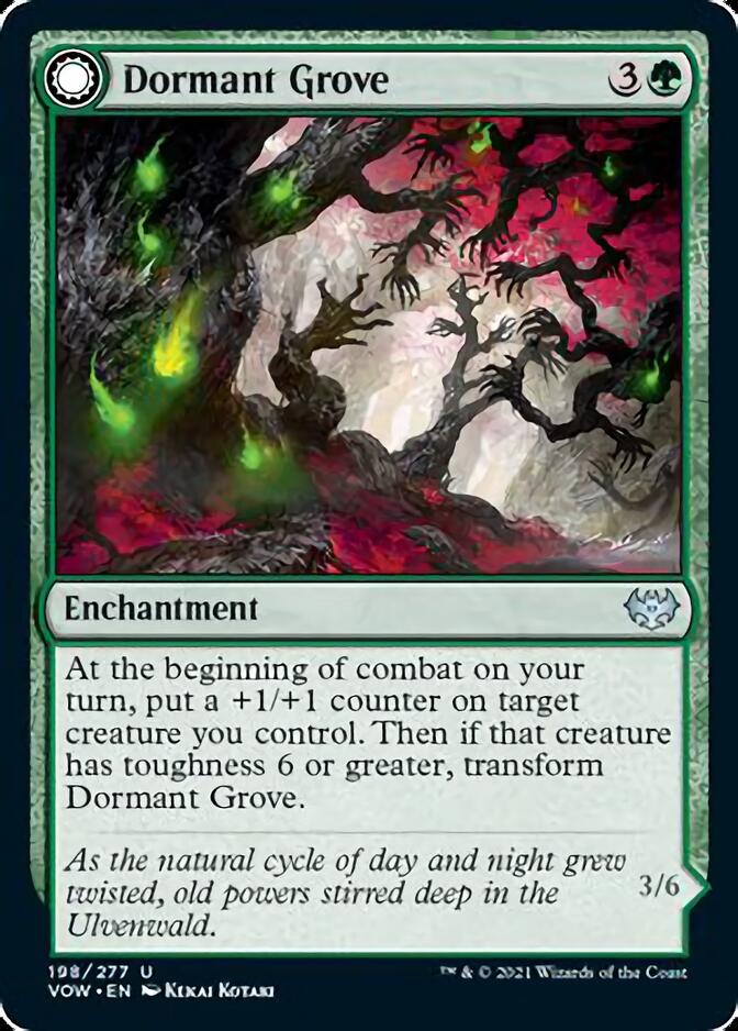 Image of Dormant Grove // Gnarled Grovestrider [Innistrad: Crimson Vow]