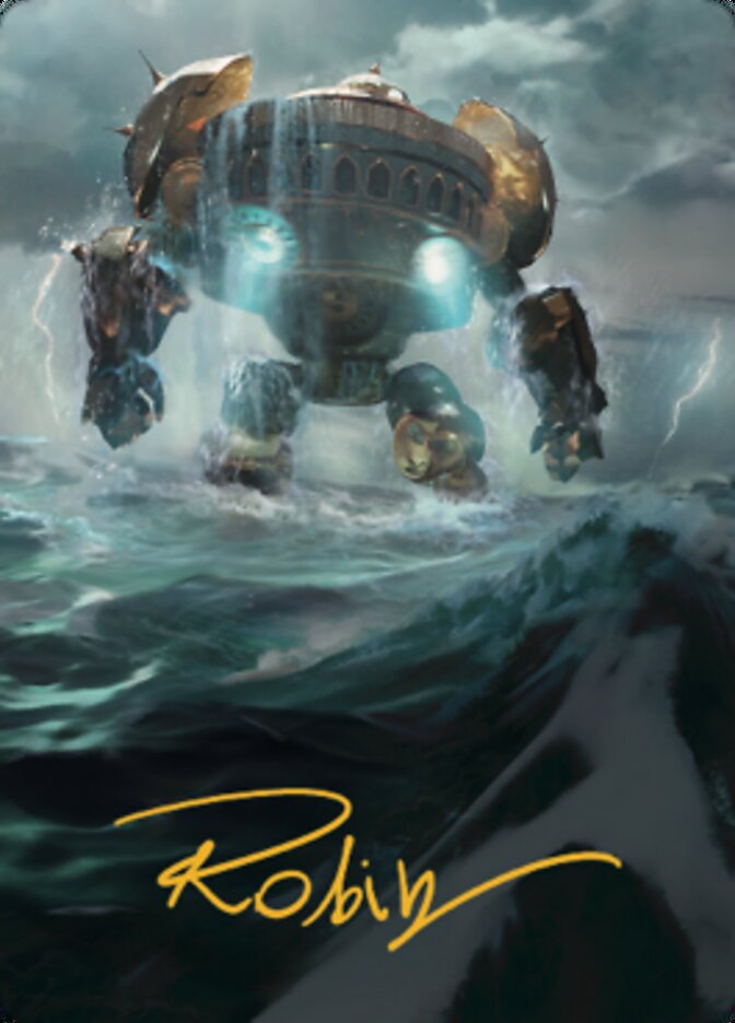 Image of Island Art Card (Gold-Stamped Signature) [The Brothers' War Art Series]