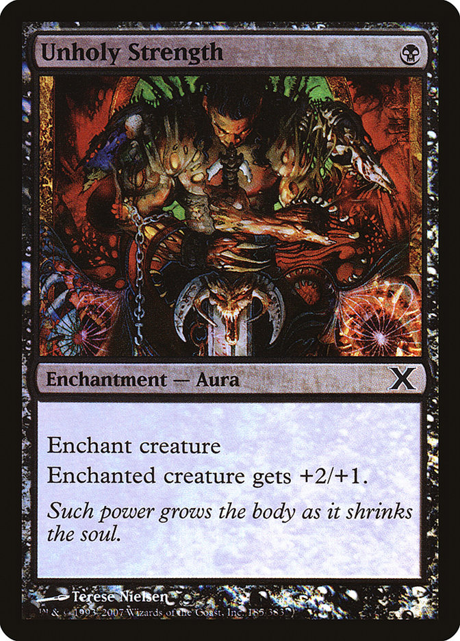 Image of Unholy Strength (Premium Foil) [Tenth Edition]