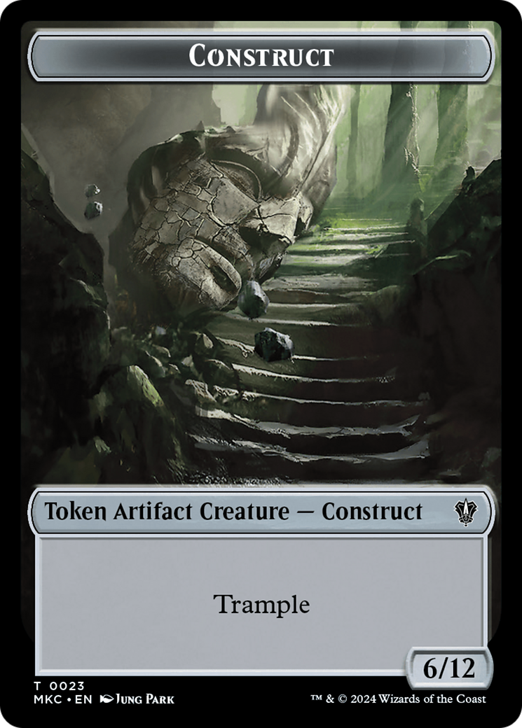 Image of Construct // Soldier Double-Sided Token [Murders at Karlov Manor Commander Tokens]