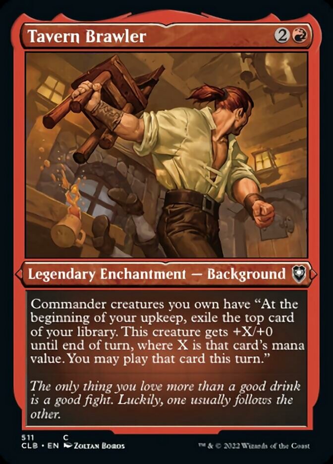 Image of Tavern Brawler (Foil Etched) [Commander Legends: Battle for Baldur's Gate]