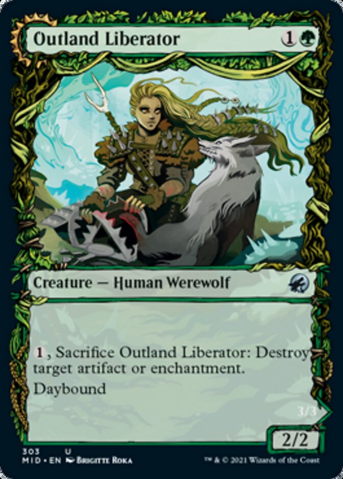 Image of Outland Liberator // Frenzied Trapbreaker (Showcase Equinox) [Innistrad: Midnight Hunt]