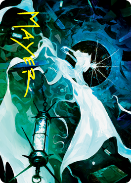 Image of Thirst for Discovery Art Card (Gold-Stamped Signature) [Innistrad: Crimson Vow Art Series]