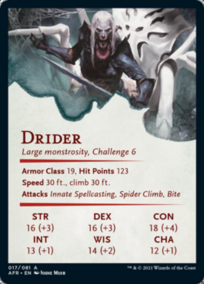 Image of Drider Art Card [Dungeons & Dragons: Adventures in the Forgotten Realms Art Series]