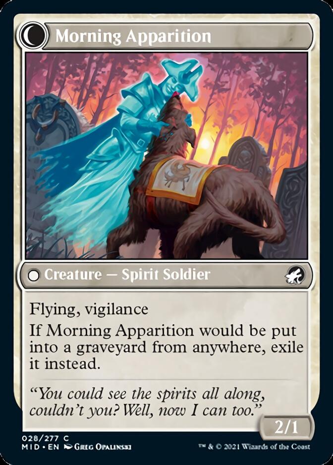 Image of Mourning Patrol // Morning Apparition [Innistrad: Midnight Hunt]