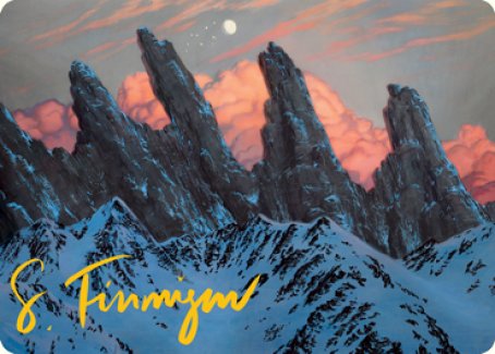 Image of Mountain (275) Art Card (Gold-Stamped Signature) [Dungeons & Dragons: Adventures in the Forgotten Realms Art Series]