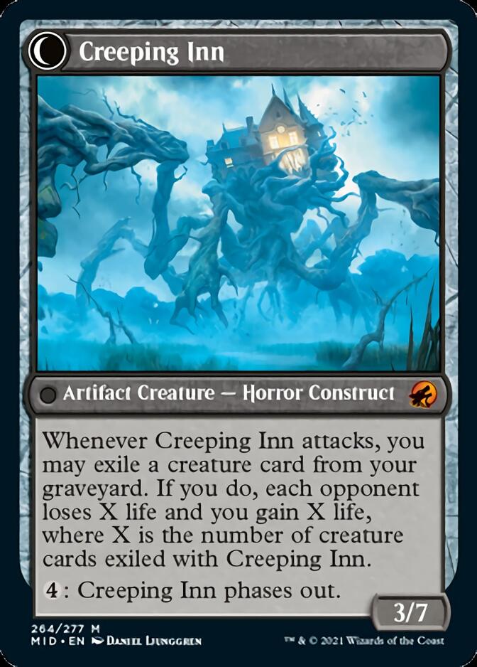 Image of Hostile Hostel // Creeping Inn [Innistrad: Midnight Hunt]
