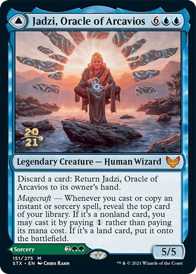 Image of Jadzi, Oracle of Arcavios // Journey to the Oracle [Strixhaven: School of Mages Prerelease Promos]