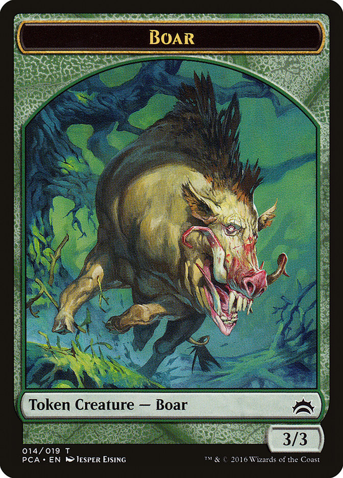 Image of Boar Token [Planechase Anthology Tokens]