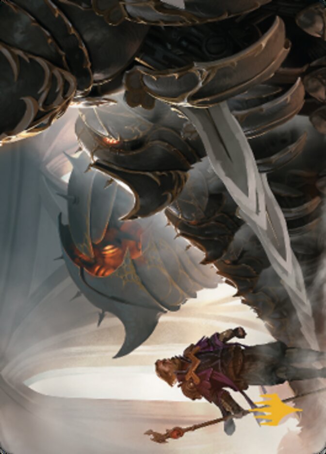 Image of Mass Production Art Card (Gold-Stamped Planeswalker Symbol) [The Brothers' War Art Series]