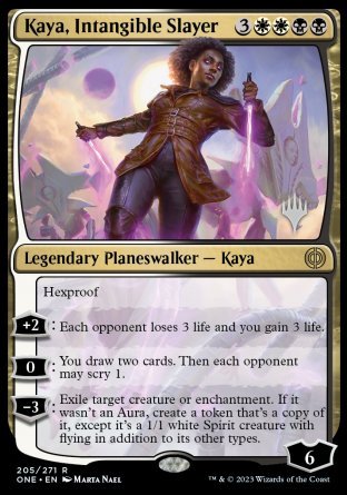 Kaya, Intangible Slayer (Promo Pack) [Phyrexia: All Will Be One Promos]