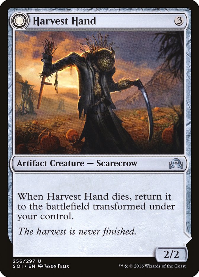 Image of Harvest Hand // Scrounged Scythe [Shadows over Innistrad]