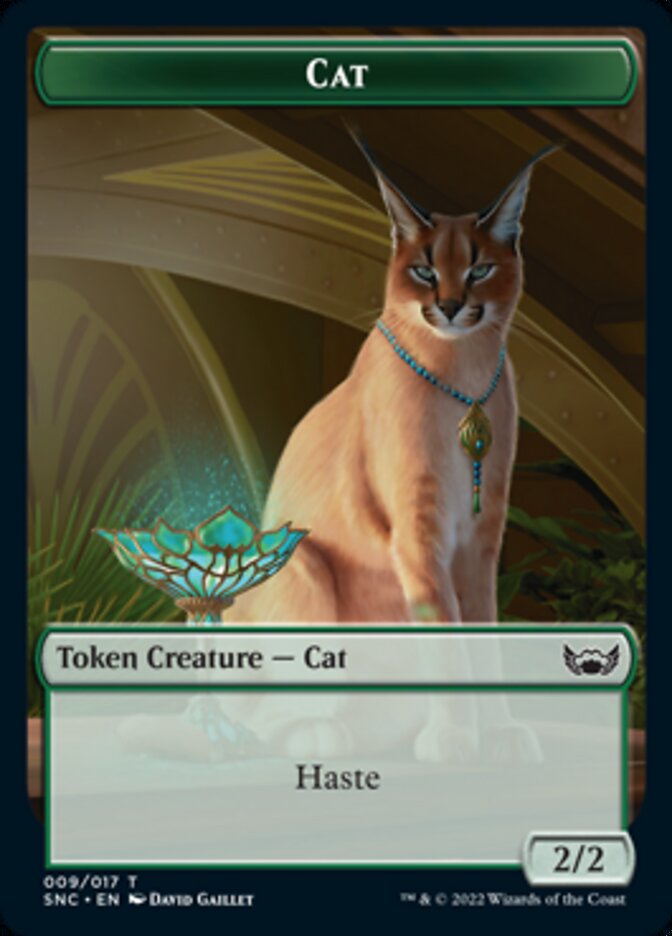 Image of Cat // Angel Double-Sided Token [Streets of New Capenna Tokens]