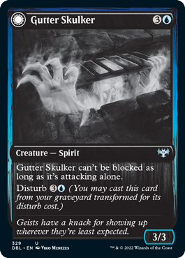 Image of Gutter Skulker // Gutter Shortcut [Innistrad: Double Feature]