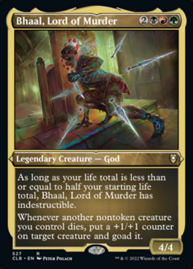 Image of Bhaal, Lord of Murder (Foil Etched) [Commander Legends: Battle for Baldur's Gate]