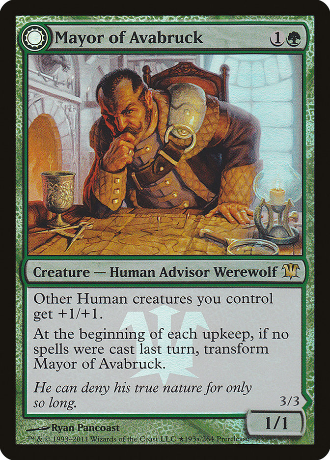 Image of Mayor of Avabruck // Howlpack Alpha [Innistrad Prerelease Promos]