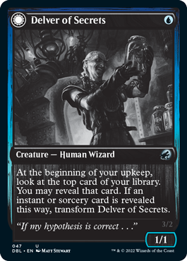 Image of Delver of Secrets // Insectile Aberration [Innistrad: Double Feature]