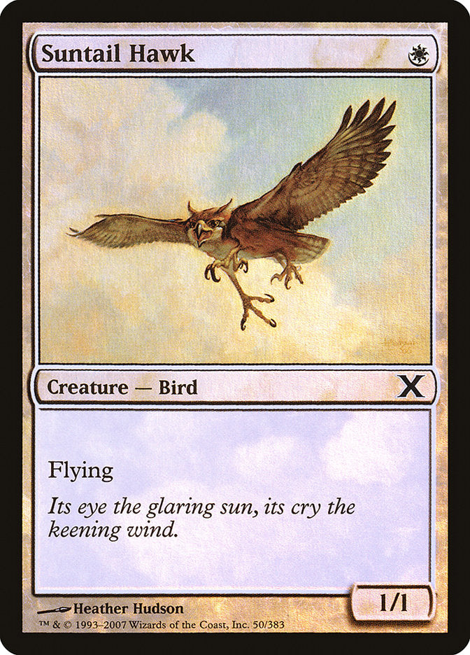 Image of Suntail Hawk (Premium Foil) [Tenth Edition]