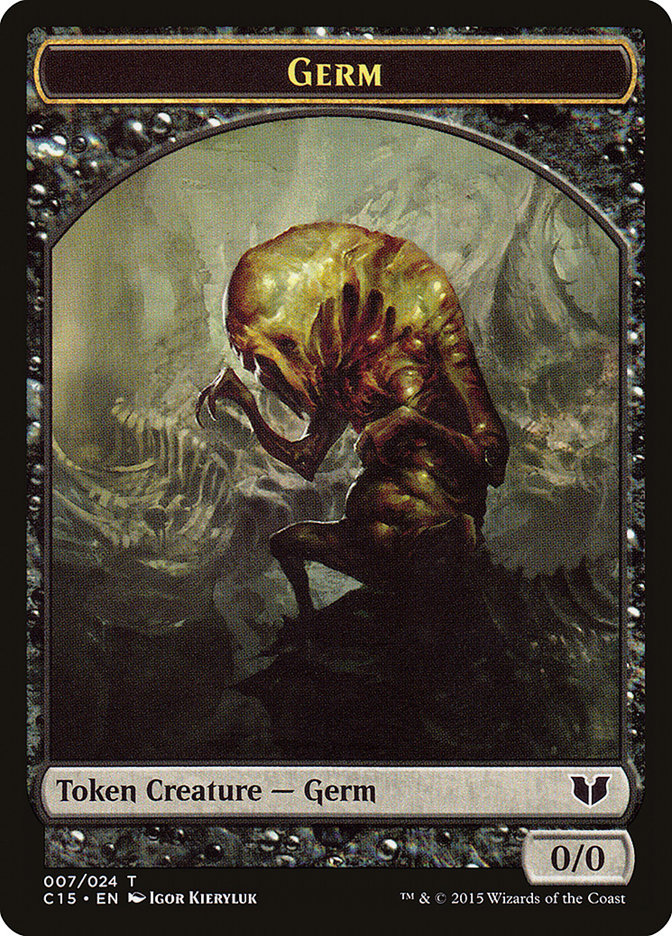 Image of Germ // Zombie Double-Sided Token [Commander 2015 Tokens]