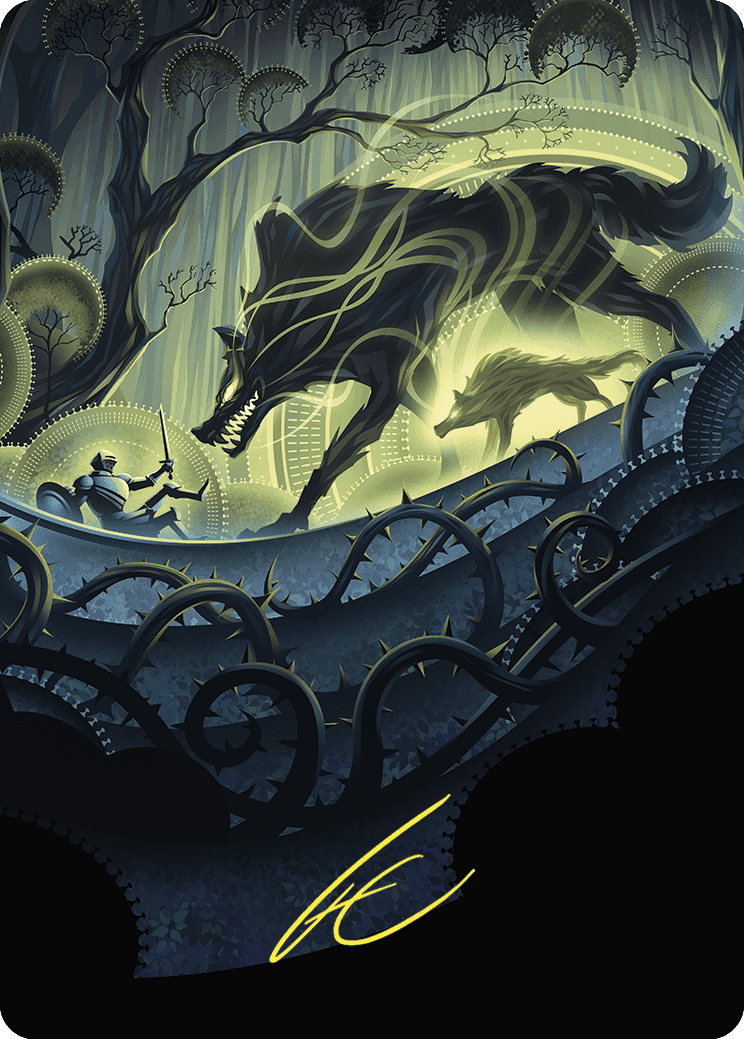 Image of Unnatural Growth Art Card (Gold-Stamped Signature) [Wilds of Eldraine Art Series]