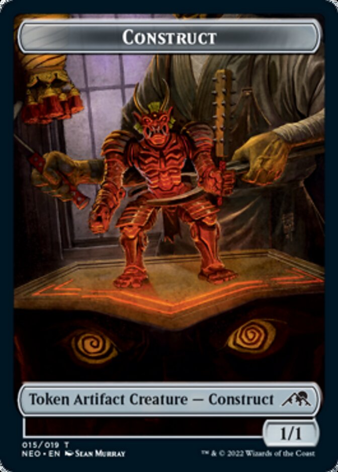 Image of Construct (015) // Blood (017) Double-Sided Token [Challenger Decks 2022 Tokens]